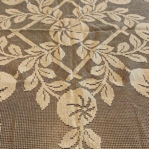 Antique lace tablecloth